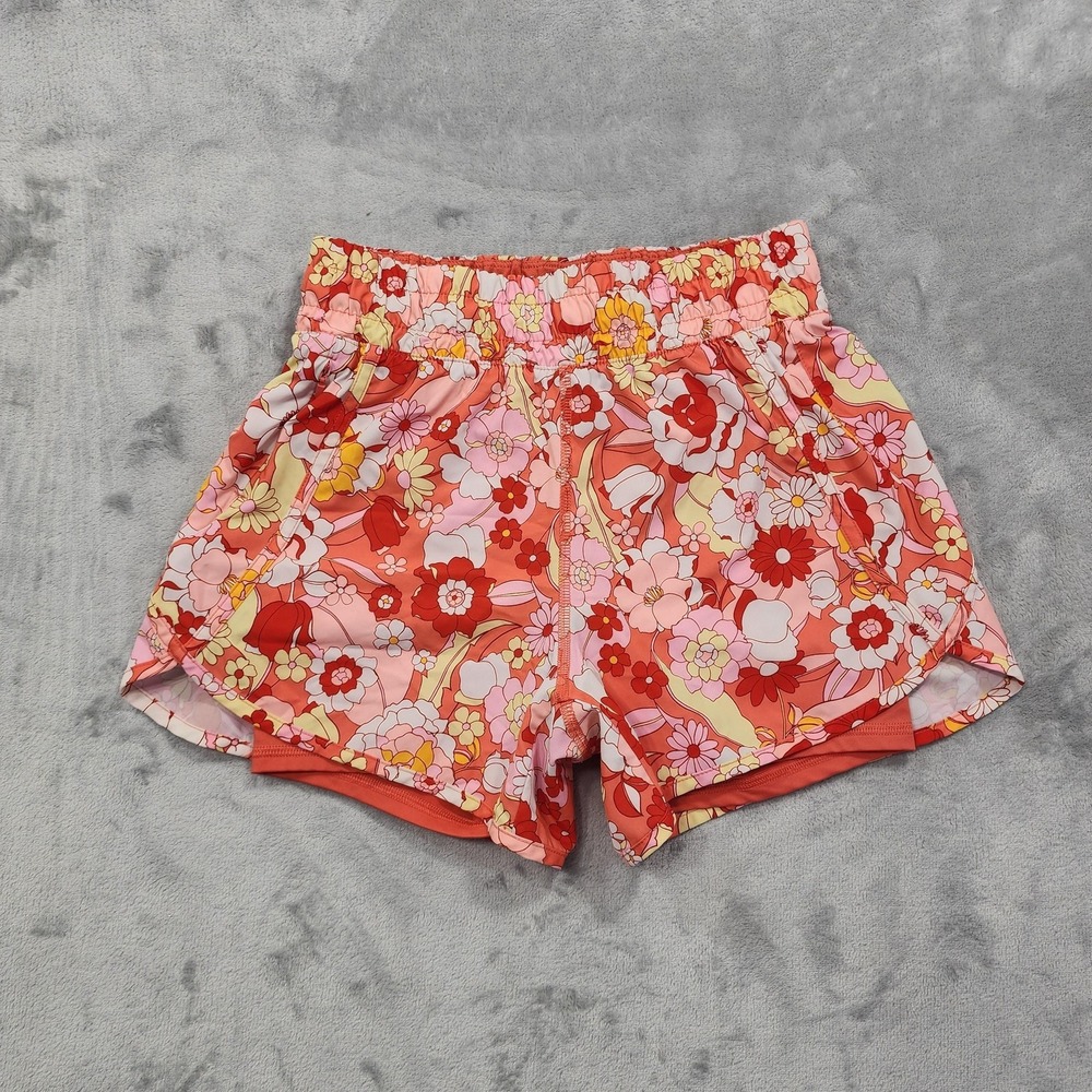 Avia Shorts Womens XS Multicolor Floral 3 In Lined Running Athletic Gym Pockets